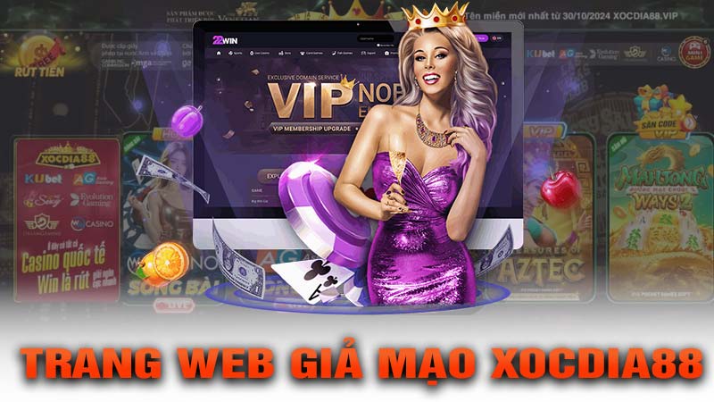 Trang web giả mạo xocdia88